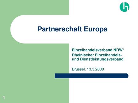 Partnerschaft Europa Einzelhandelsverband NRW/
