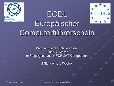 ECDL Europäischer Computerführerschein