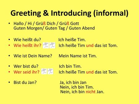 Greeting & Introducing (informal)
