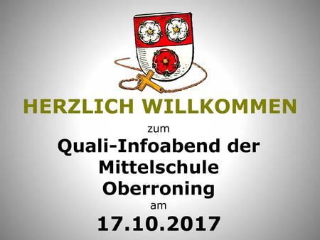 zum Quali-Infoabend der Mittelschule Oberroning am