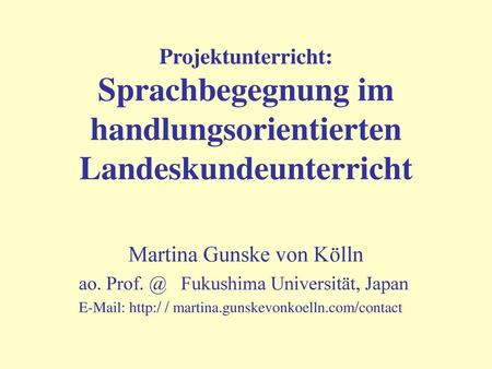 Martina Gunske von Kölln