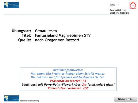 Fantasieland Maghrebinien STV