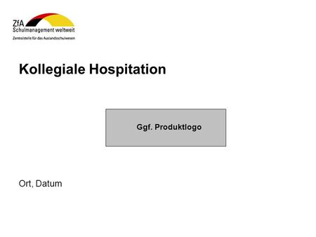 Kollegiale Hospitation