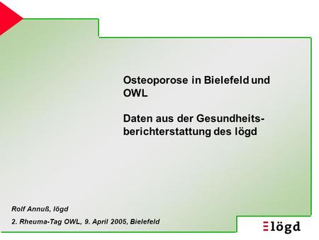 Osteoporose in Bielefeld und OWL