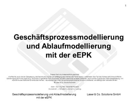 Geschäftsprozessmodellierung und Ablaufmodellierung