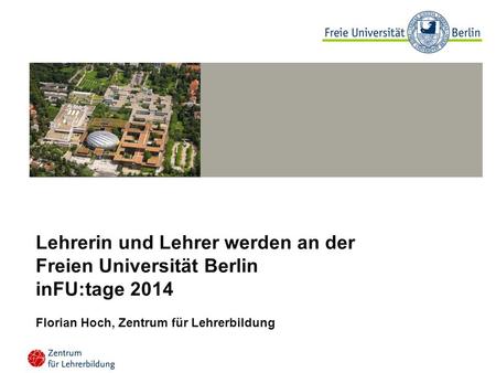 Lehrerin und Lehrer werden an der Freien Universität Berlin