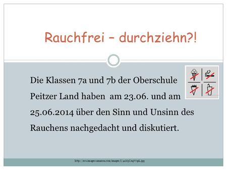 Rauchfrei – durchziehn?!