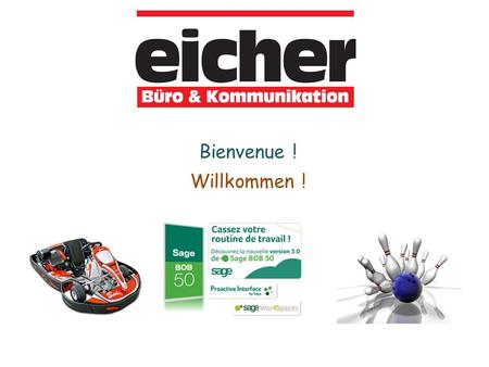 Bienvenue ! Willkommen !. Bienvenue ! Willkommen ! Marc TAFNIEZ Programme : 1. Nouveautés Bob50 3.0 Frédéric THOMAS 2. Programme de gestion lié à Bob50.