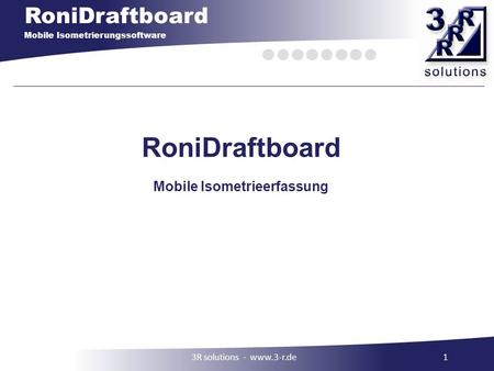 Mobile Isometrieerfassung