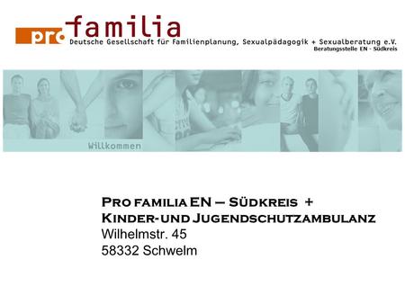 Pro familia EN – Südkreis + Kinder- und Jugendschutzambulanz