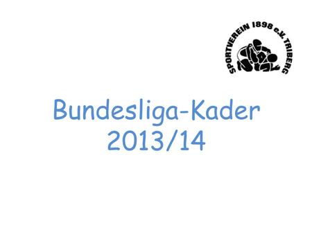 Bundesliga-Kader 2013/14.
