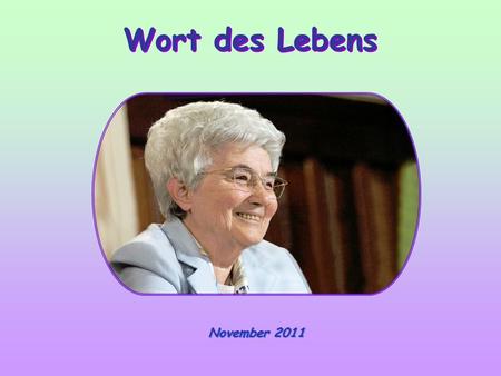 Wort des Lebens November 2011.