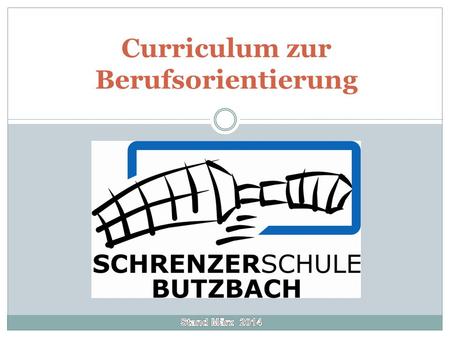 Curriculum zur Berufsorientierung