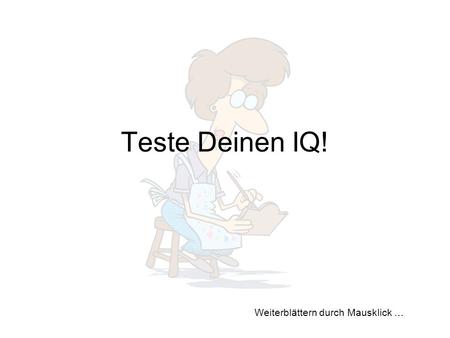 Teste Deinen IQ!.