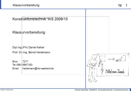 Konstruktionstechnik WS 2009/10