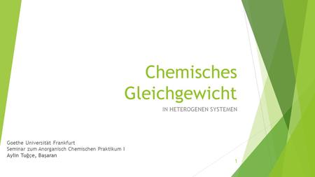 Chemisches Gleichgewicht