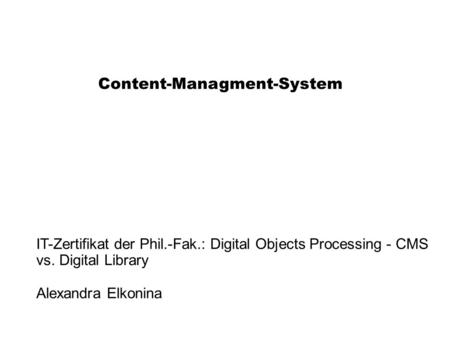 Content-Managment-System