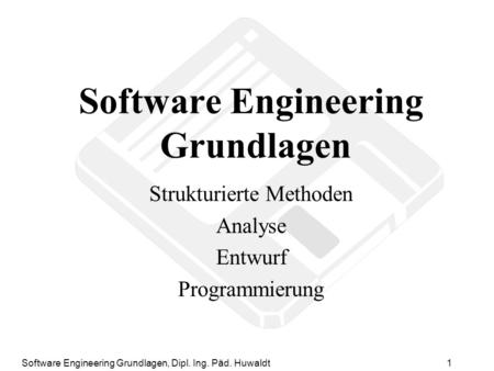 Software Engineering Grundlagen