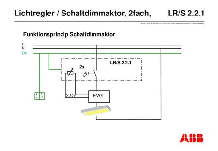 Lichtregler / Schaltdimmaktor, 2fach, LR/S 2.2.1