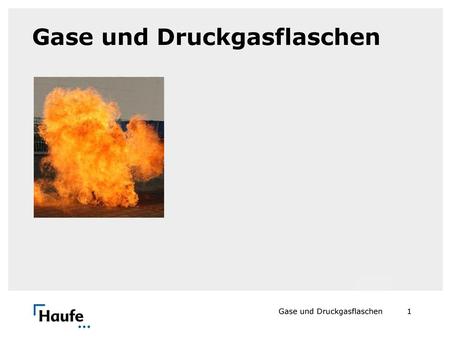 Gase und Druckgasflaschen