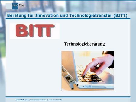 Beratung für Innovation und Technologietransfer (BITT)