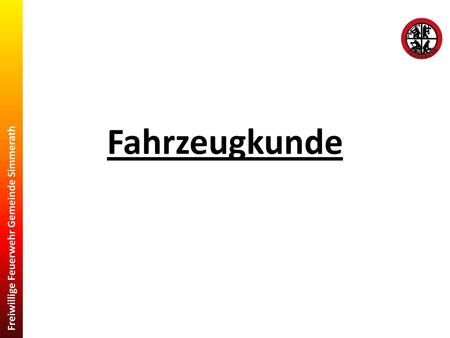 Fahrzeugkunde.