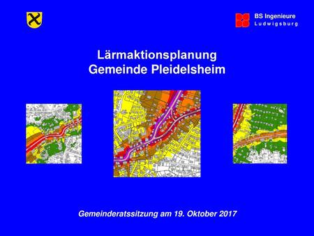 Gemeinde Pleidelsheim Gemeinderatssitzung am 19. Oktober 2017