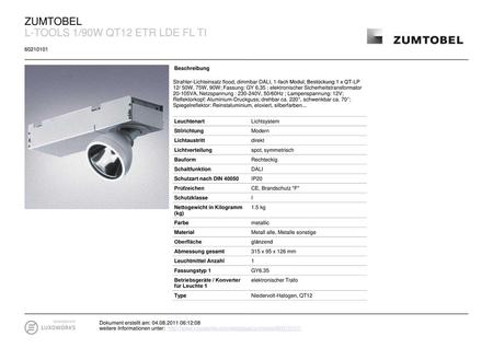 L-TOOLS 1/90W QT12 ETR LDE FL TI