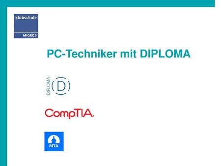 PC-Techniker mit DIPLOMA