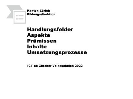 Handlungsfelder Aspekte Prämissen Inhalte Umsetzungsprozesse