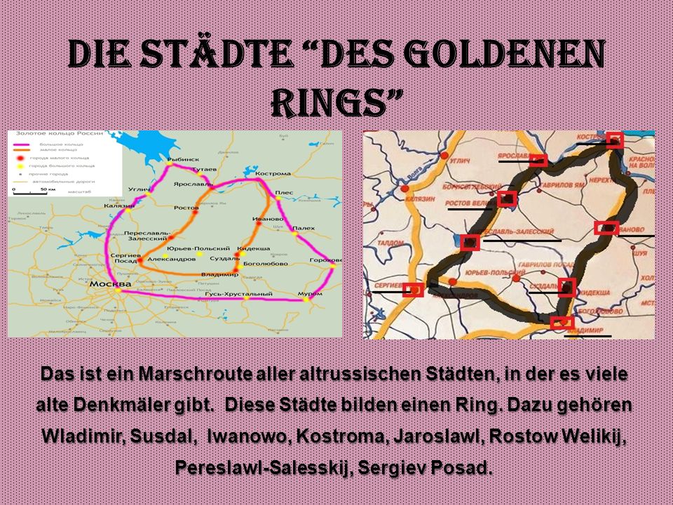 Die Städte “des Goldenen Rings” - ppt video online herunterladen