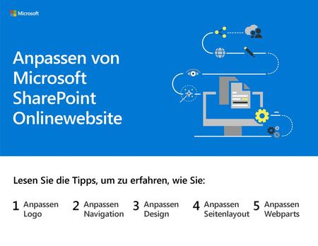 Anpassen von Microsoft SharePoint Onlinewebsite