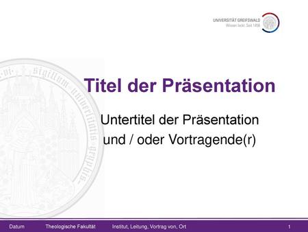 Titel der Präsentation