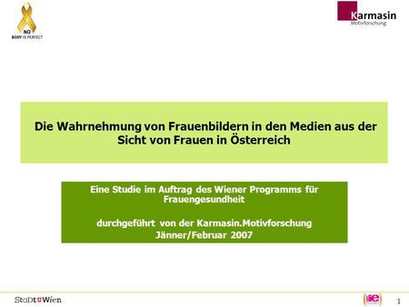 Eine Studie im Auftrag des Wiener Programms für Frauengesundheit