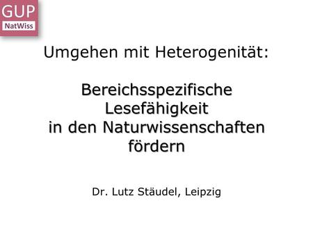 Dr. Lutz Stäudel, Leipzig