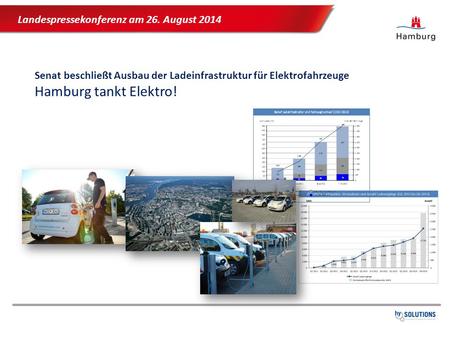 Hamburg tankt Elektro! Landespressekonferenz am 26. August 2014