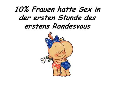 10% Frauen hatte Sex in der ersten Stunde des erstens Randesvous