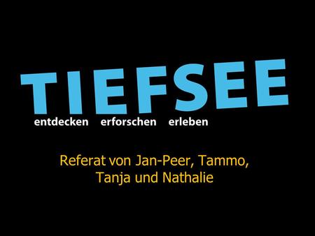 Referat von Jan-Peer, Tammo, Tanja und Nathalie