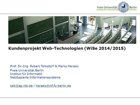 Kundenprojekt Web-Technologien (WiSe 2014/2015)