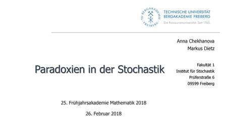 Paradoxien in der Stochastik
