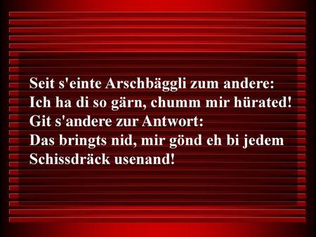 Seit S Einte Arschbaggli Zum Andere Ppt Herunterladen