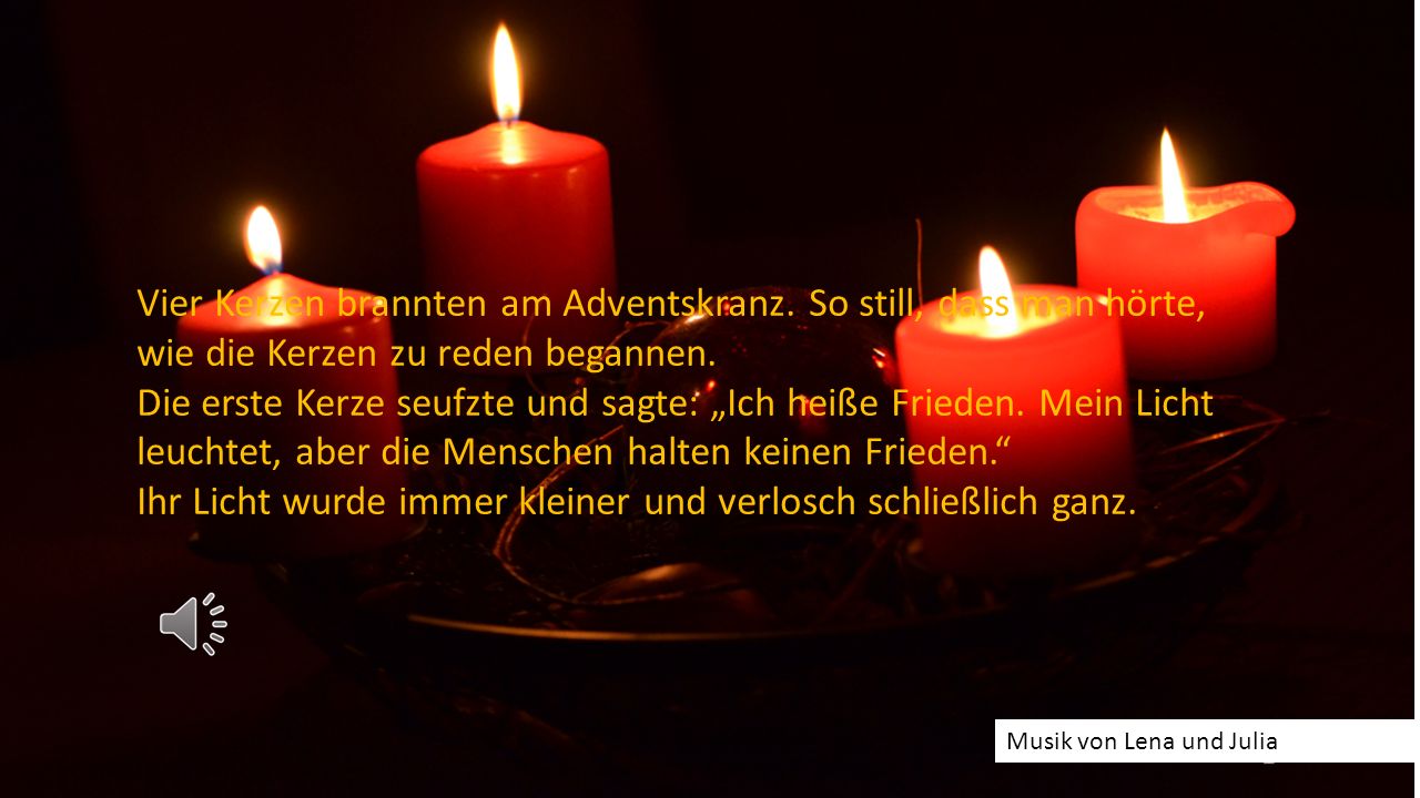 Vier Kerzen brannten am Adventskranz - ppt video online herunterladen