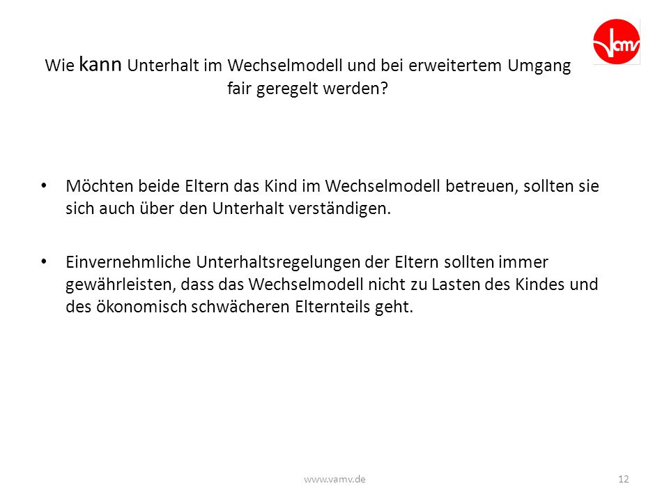 Wie kann Unterhalt im Wechselmodell und bei erweitertem Umgang fair geregelt werden