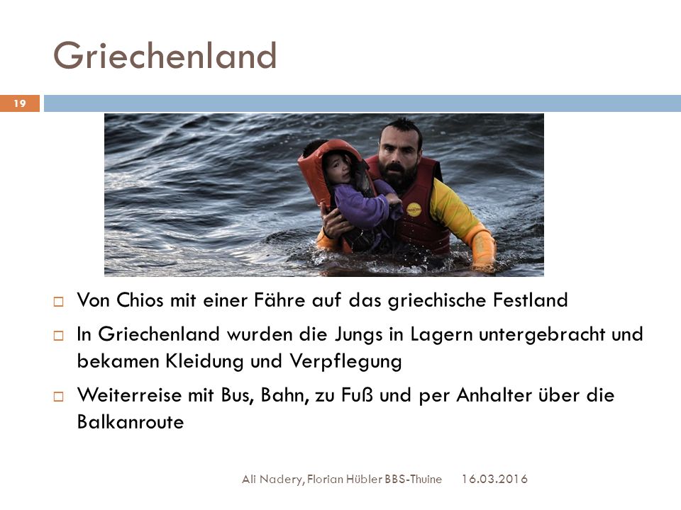Griechenland Von Chios mit einer Fähre auf das griechische Festland