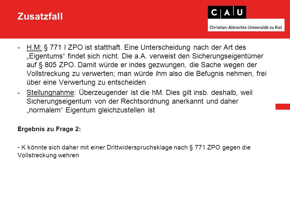 Lösung zu Fall 7