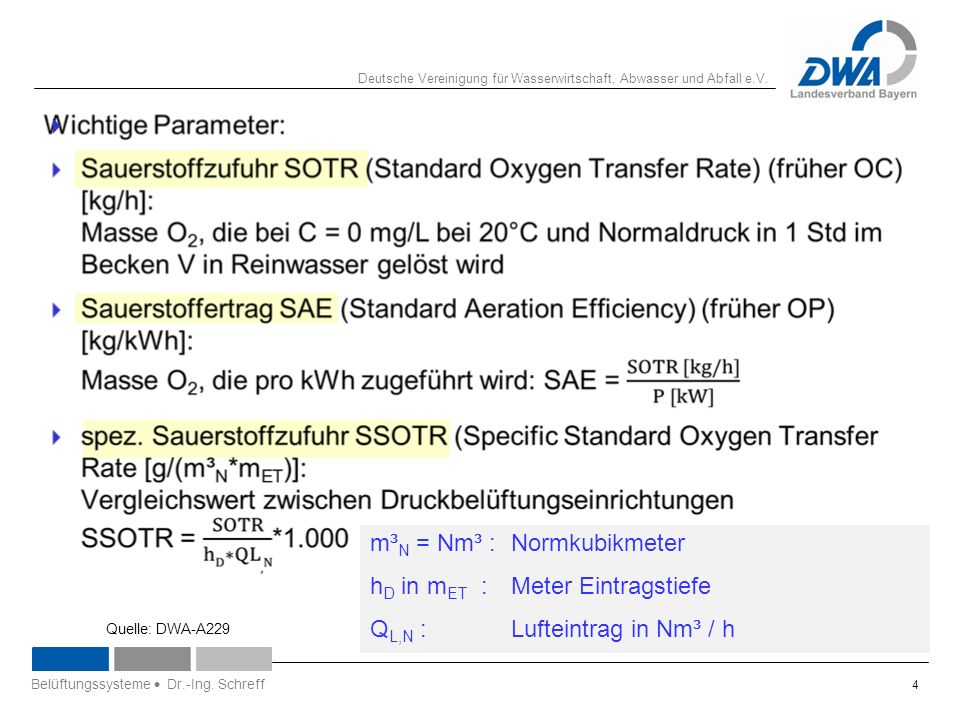 m³N = Nm³ : Normkubikmeter hD in mET : Meter Eintragstiefe