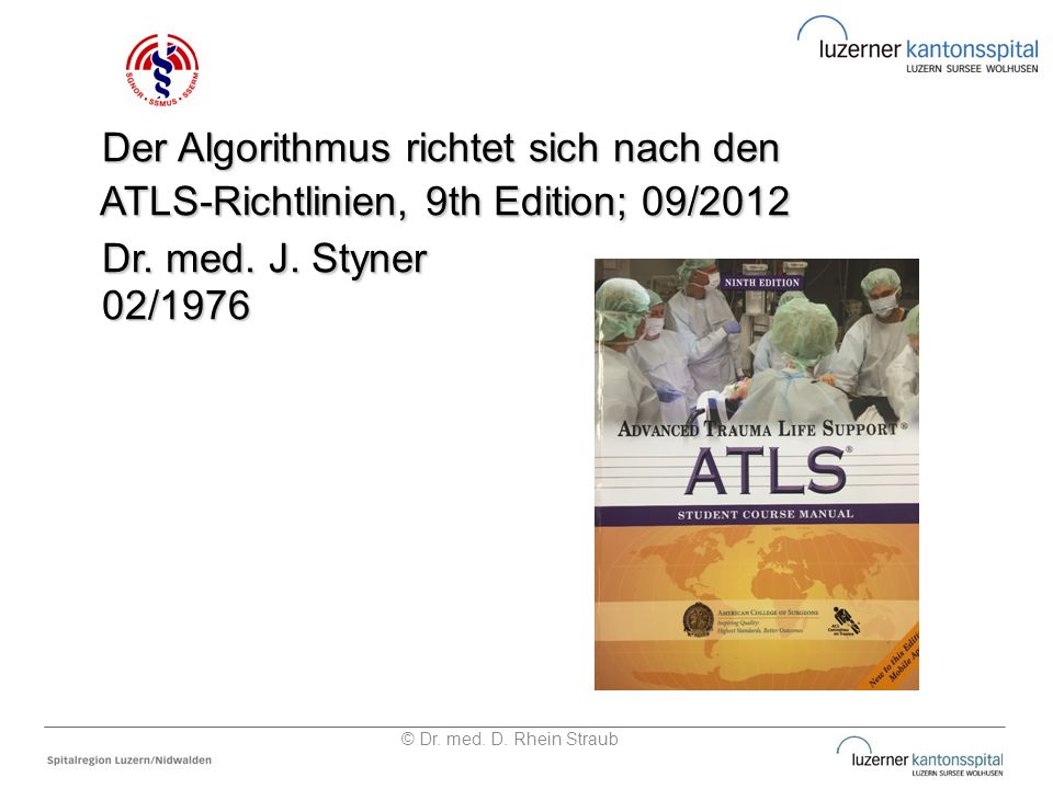Dr. med. J. Styner Der Algorithmus richtet sich nach den