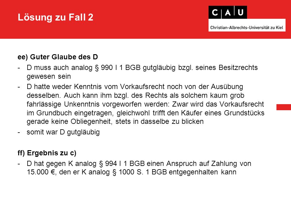 Lösung zu Fall 2 d) Installation der Solaranlage