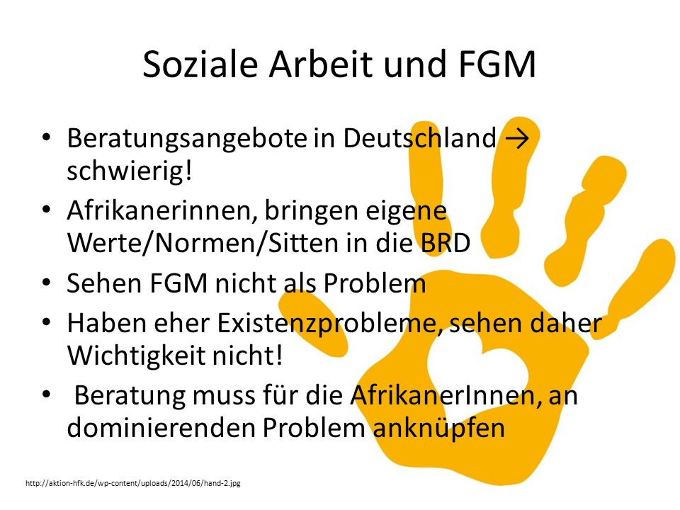 Soziale Arbeit und FGM Beratungsangebote in Deutschland → schwierig!