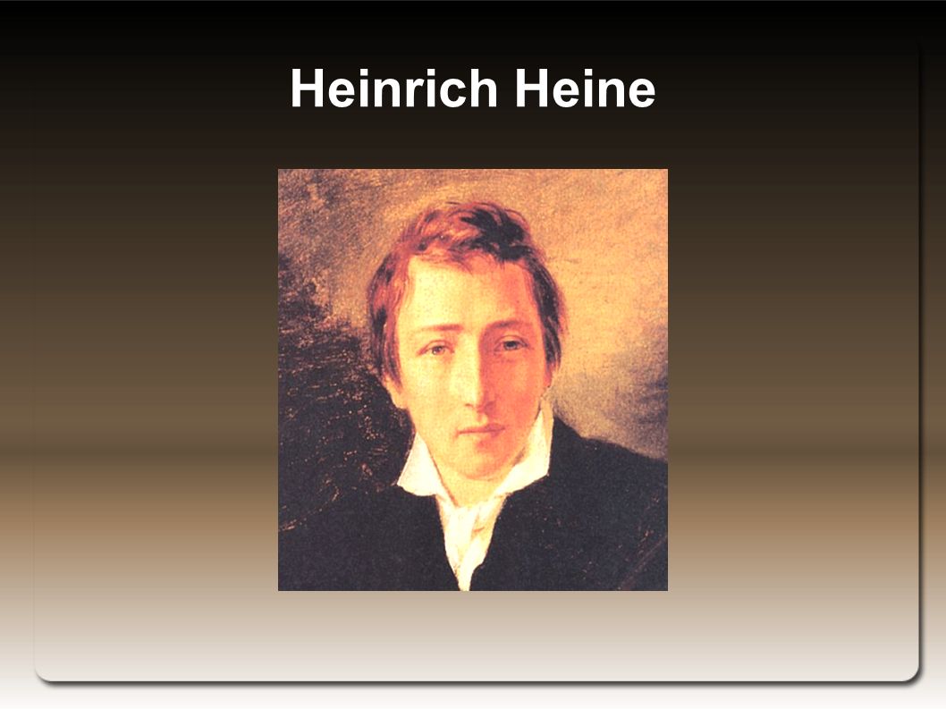 Der Realismus Heinrich Heine. - ppt herunterladen